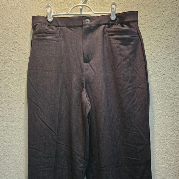 Christopher & Banks Women's Size 14L Classic Fit Trouser Leg Pants Elastic Waist - Picture 2 of 8